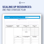 one page strategic plan scaling up facilitation
